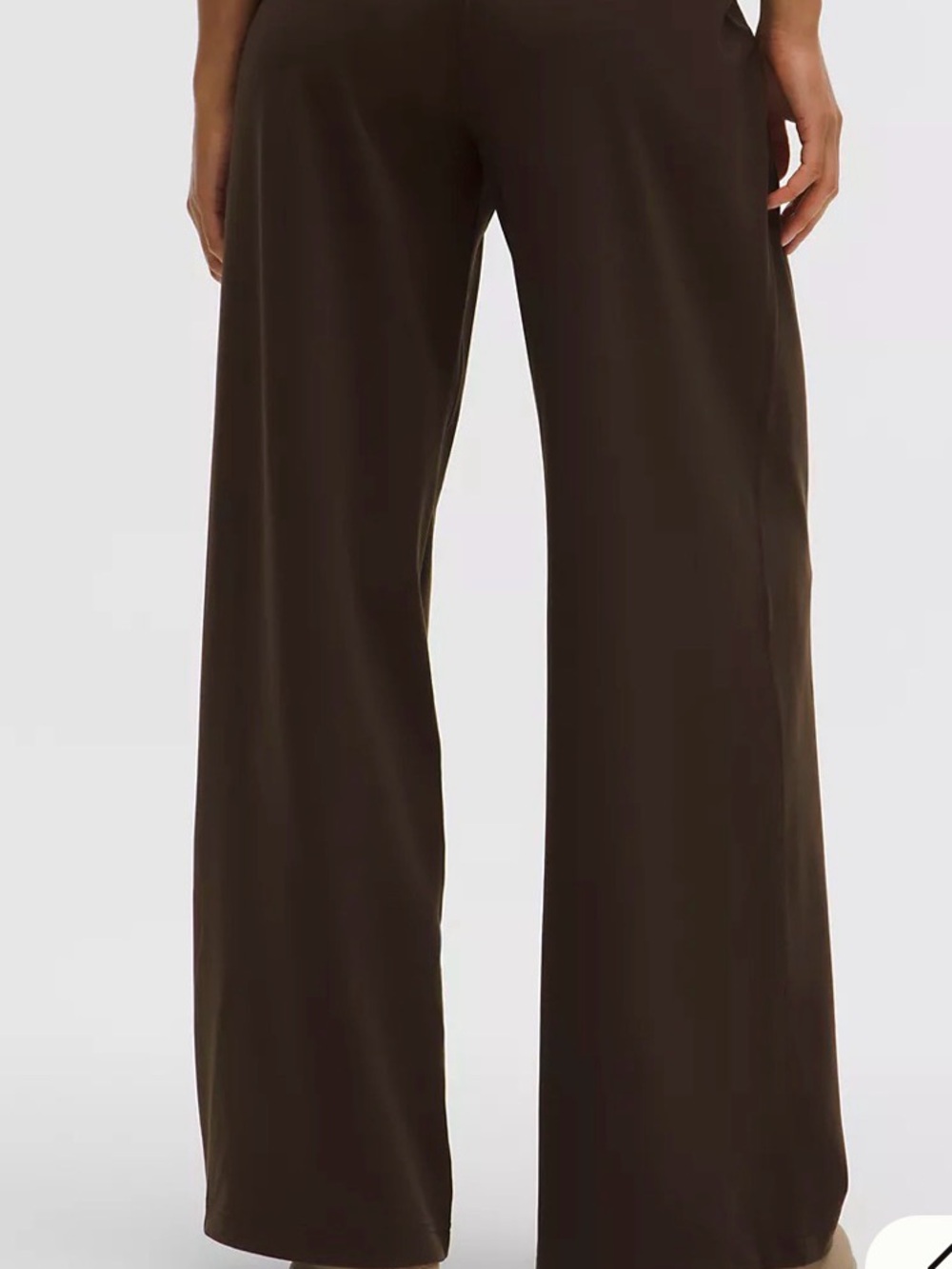 lululemon athletica Wide-Leg Trousers in Dark Brown (Walnut Crunch) size 10